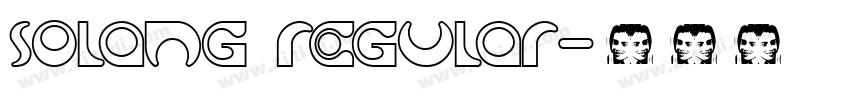 solang regular字体转换